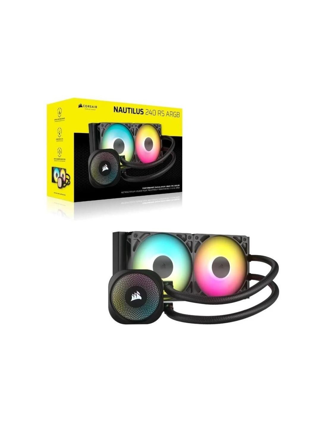 REFRIGERACION LIQUIDA CPU CORSAIR NAUTILUS 240MM ARGB BLACK