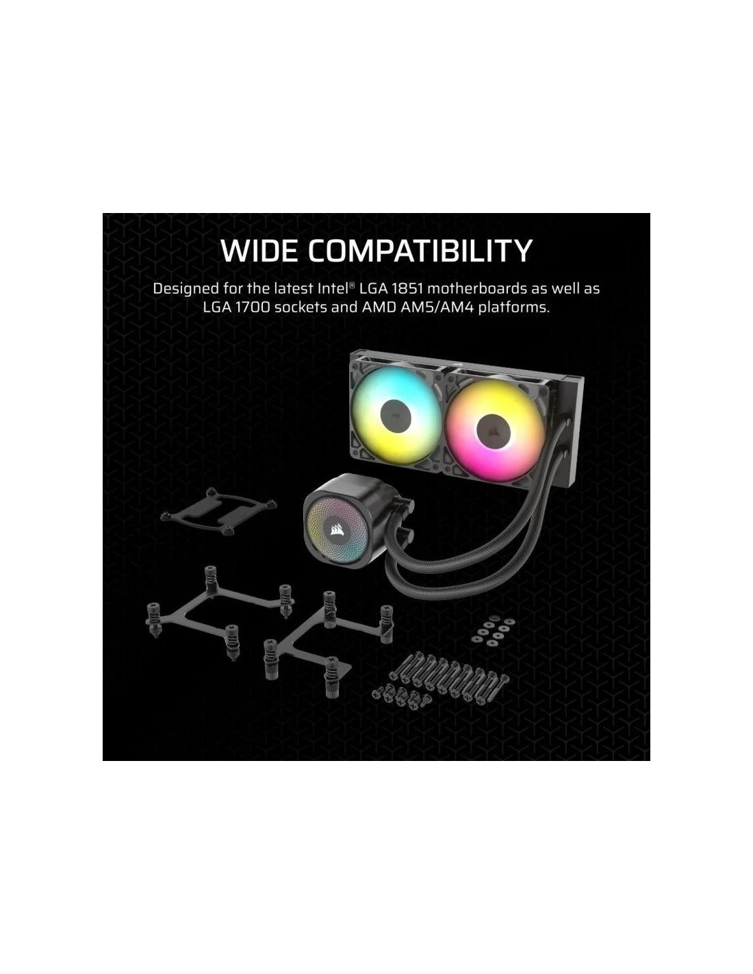 REFRIGERACION LIQUIDA CPU CORSAIR NAUTILUS 240MM ARGB BLACK
