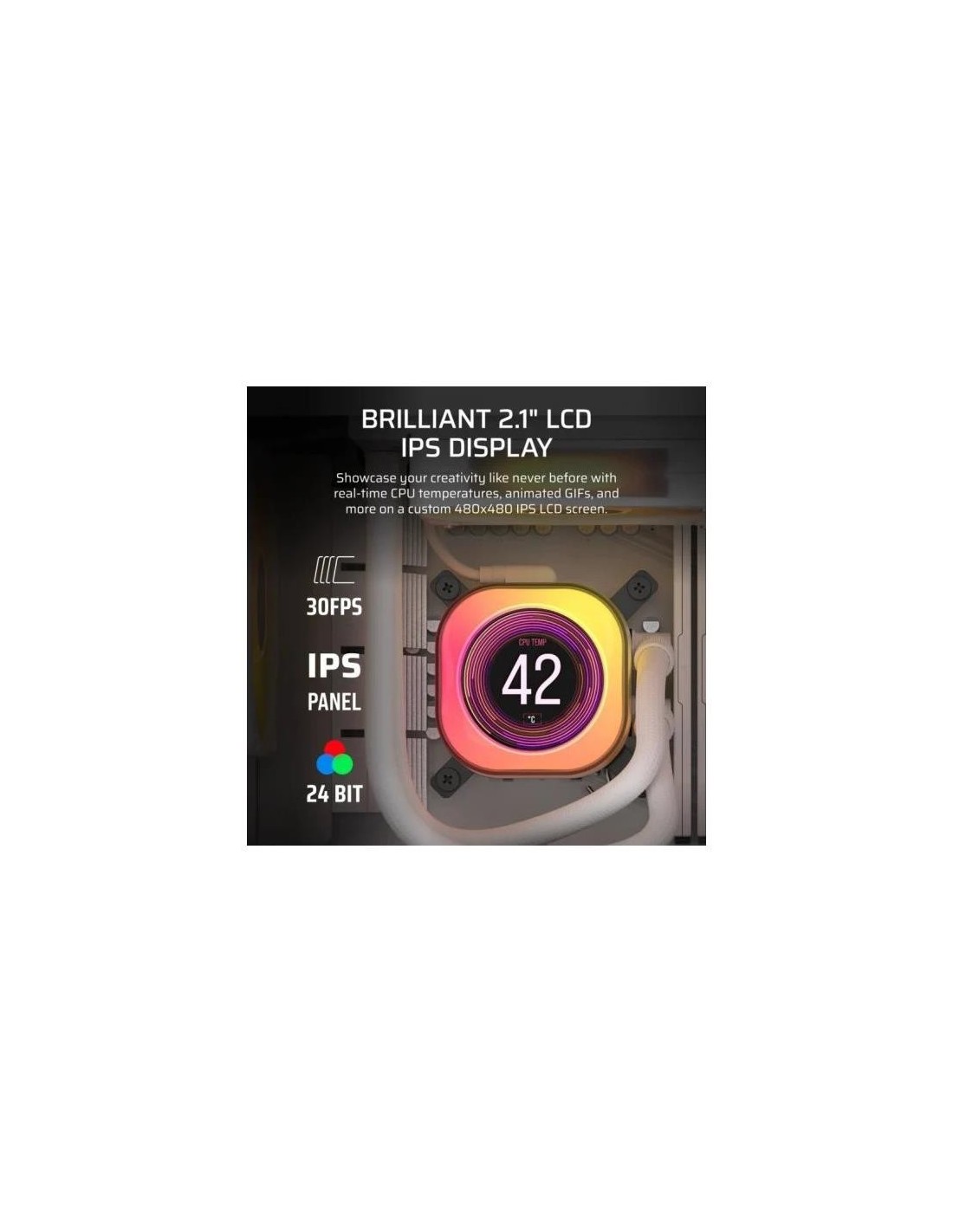 REFRIGERACION LIQUIDA CPU CORSAIR ICUELINK TITAN 240 RX 240MM RGB LCD WHITE