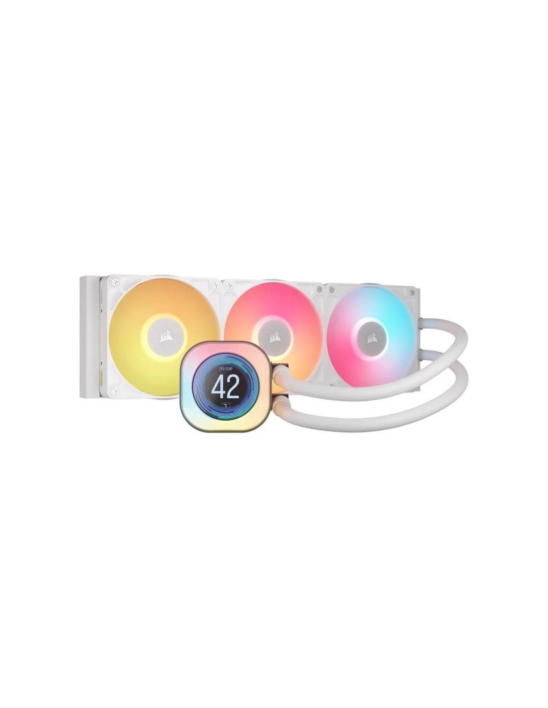 REFRIGERACION LIQUIDA CPU CORSAIR ICUELINK TITAN 360 RX 360MM RGB LCD WHITE