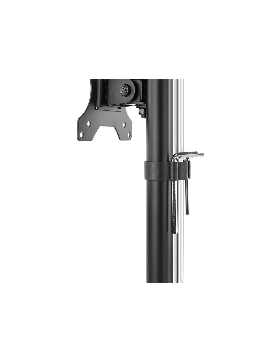 SOPORTE DE MESA TV MONITOR TOOQ REG.ALTURA GIR. INCL. 17-27 BLACK