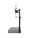 SOPORTE DE MESA TV MONITOR TOOQ REG.ALTURA GIR. INCL. 17-27 BLACK