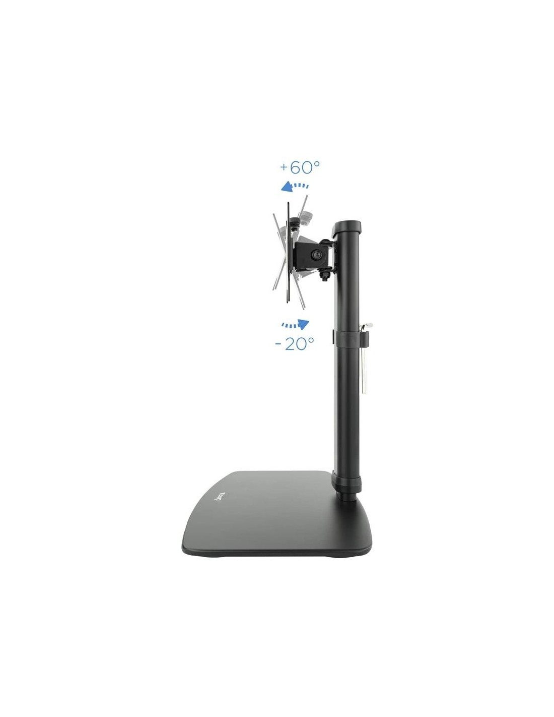 SOPORTE DE MESA TV MONITOR TOOQ REG.ALTURA GIR. INCL. 17-27 BLACK