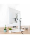 SOPORTE DE MESA TV MONITOR TOOQ REG.ALTURA GIR. INCL. 17-27 WHITE