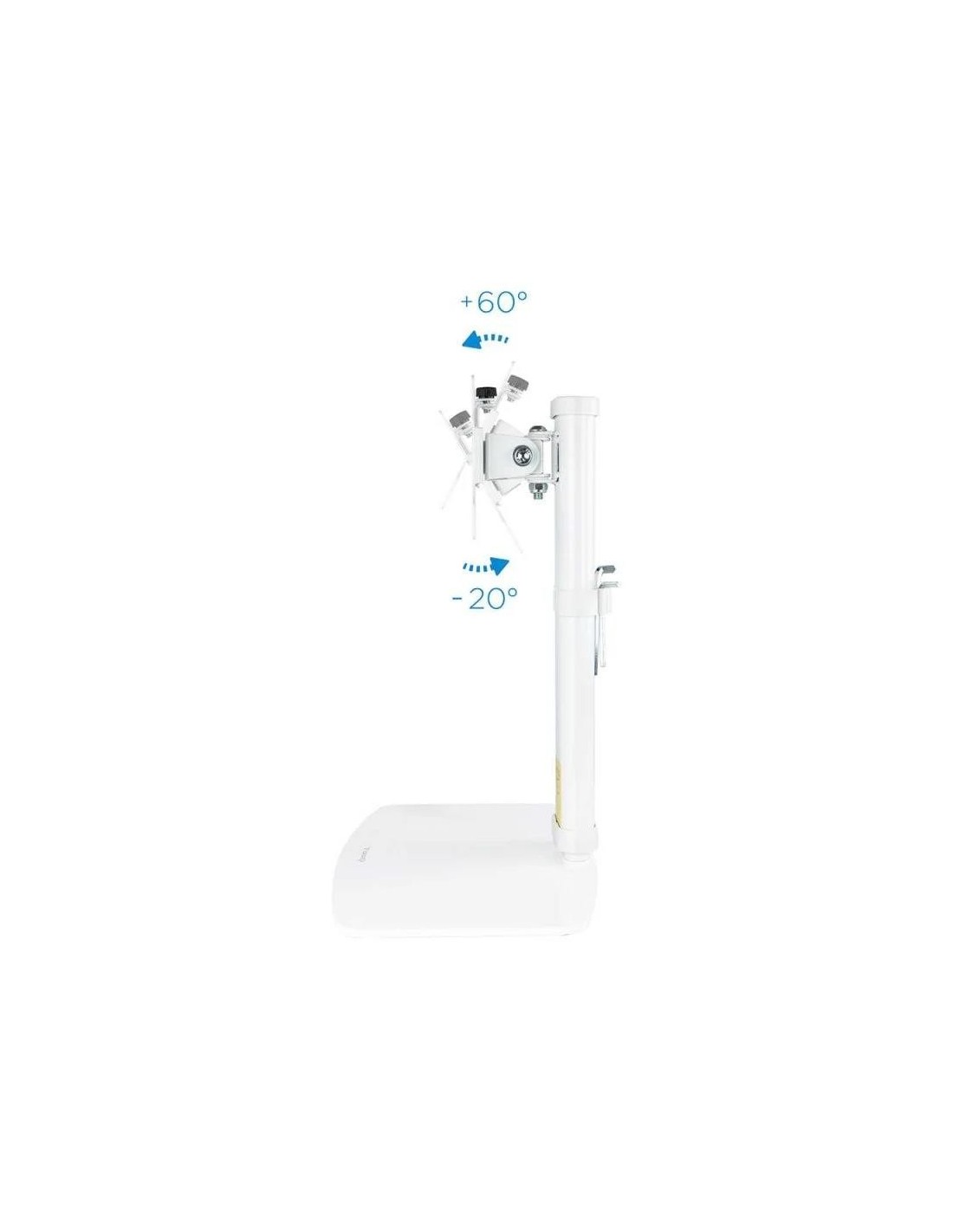 SOPORTE DE MESA TV MONITOR TOOQ REG.ALTURA GIR. INCL. 17-27 WHITE