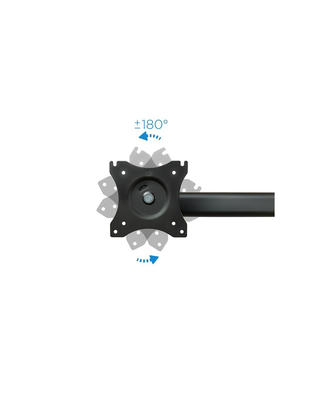 SOPORTE DE MESA TV/MONITOR TOOQ 13-27 8KG 2 BRAZOS PARA 3 PANTALLAS