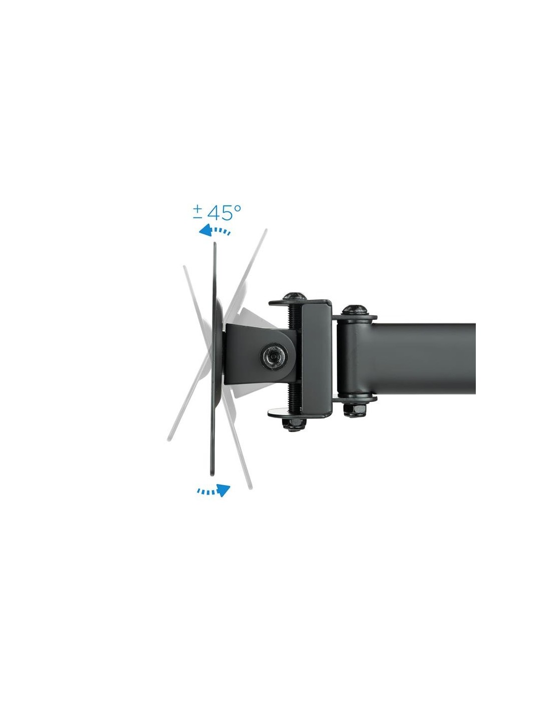 SOPORTE DE MESA TV/MONITOR TOOQ 13-27 8KG 2 BRAZOS PARA 3 PANTALLAS