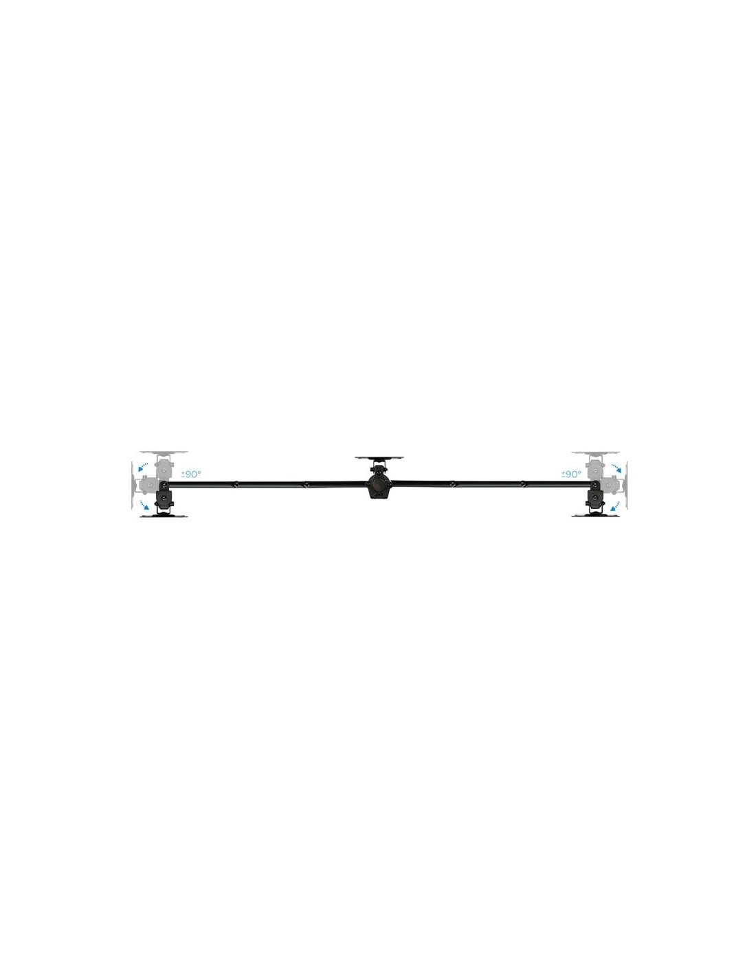 SOPORTE DE MESA TV/MONITOR TOOQ 13-27 8KG 2 BRAZOS PARA 3 PANTALLAS