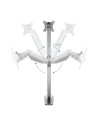 SOPORTE DE MESA TV MONITOR TOOQ GIRATORIO INCLINABLE 13-32 1 BRAZO SILVER