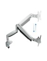 SOPORTE DE MESA TV MONITOR TOOQ GIRATORIO INCLINABLE 13-32 1 BRAZO SILVER