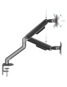 SOPORTE DE MESA TV MONITOR TOOQ ERGONOMICO ASISTIDO 17-32 BLACK/SILVER