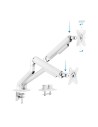 SOPORTE DE MESA TV/MONITOR TOOQ 17-32 2 BRAZOS WHITE