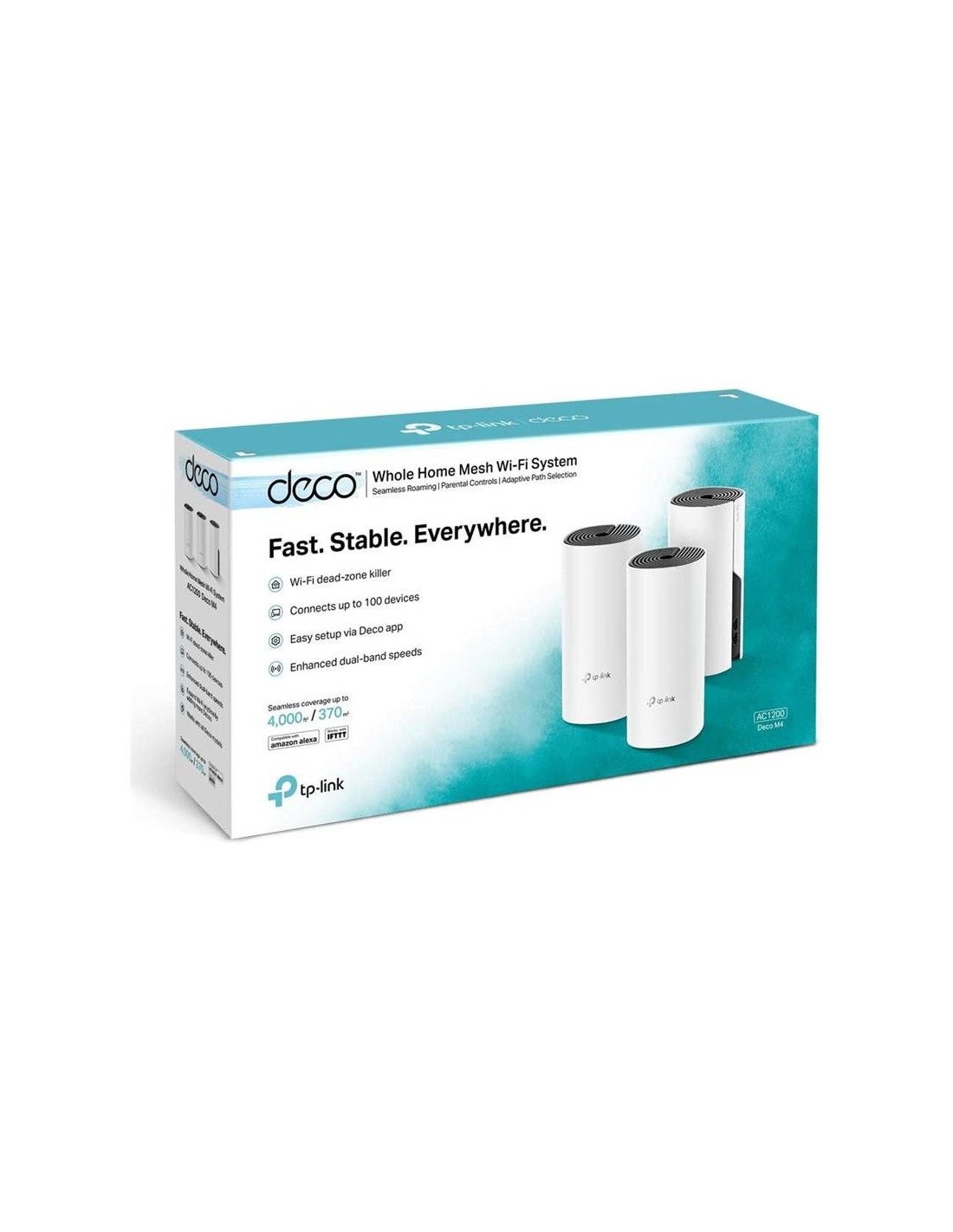 WIRELESS REPEATER TP-LINK AC1200 HOME MESH PACK 3 DECO M4