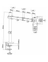 SOPORTE DE MESA TV/MONITOR AINSENS 13-32 1 BRAZO BLACK