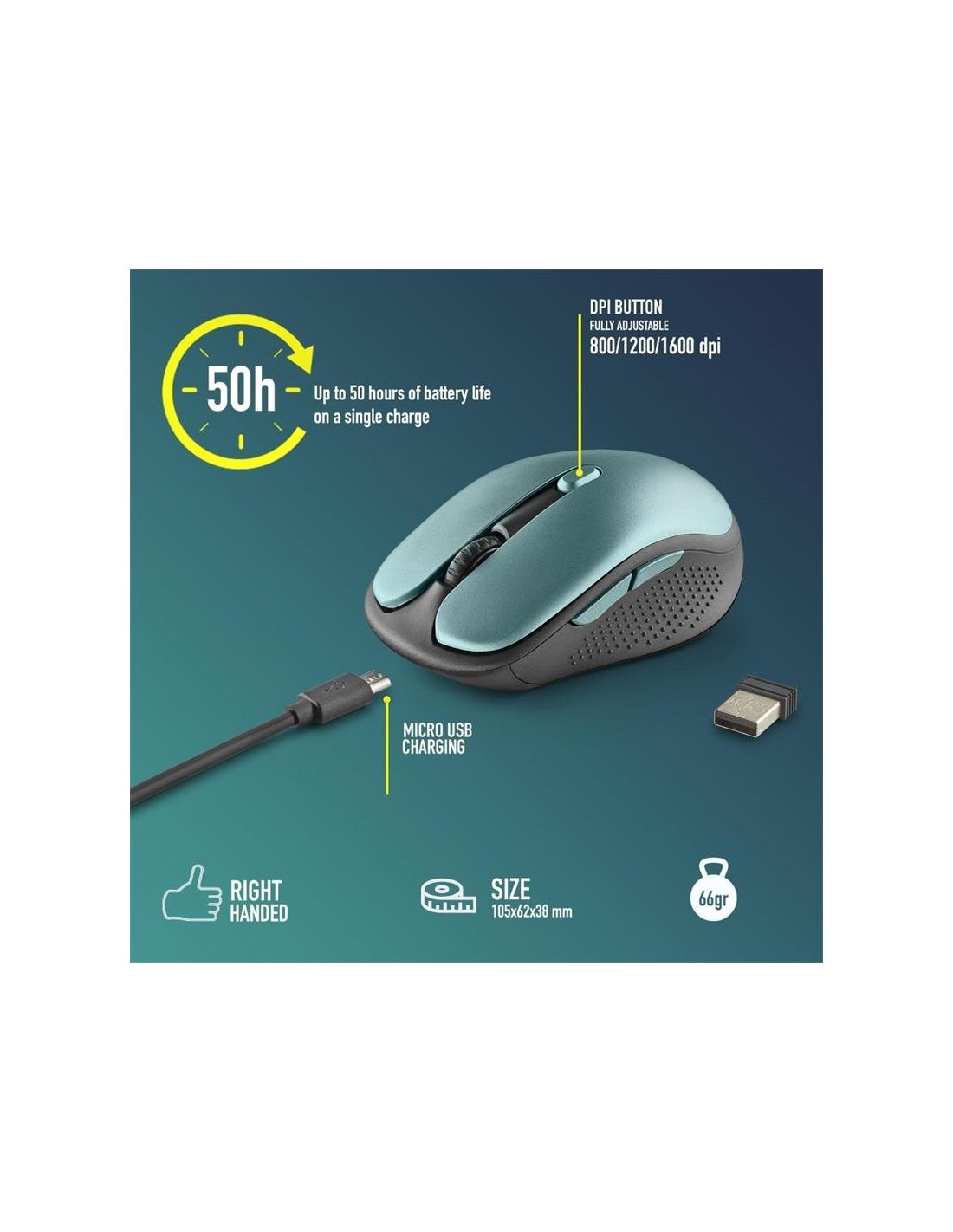 RATON NGS EVO RUST WIRELESS SILENT BLUE