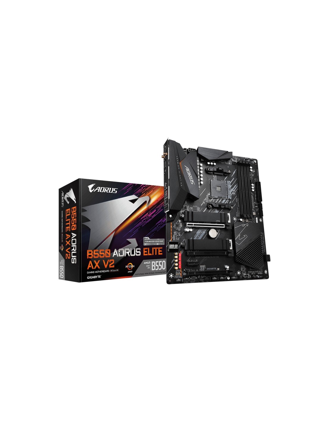 Gigabyte B550 AORUS ELITE AX V2 placa base AMD B550 Zócalo AM4 ATX