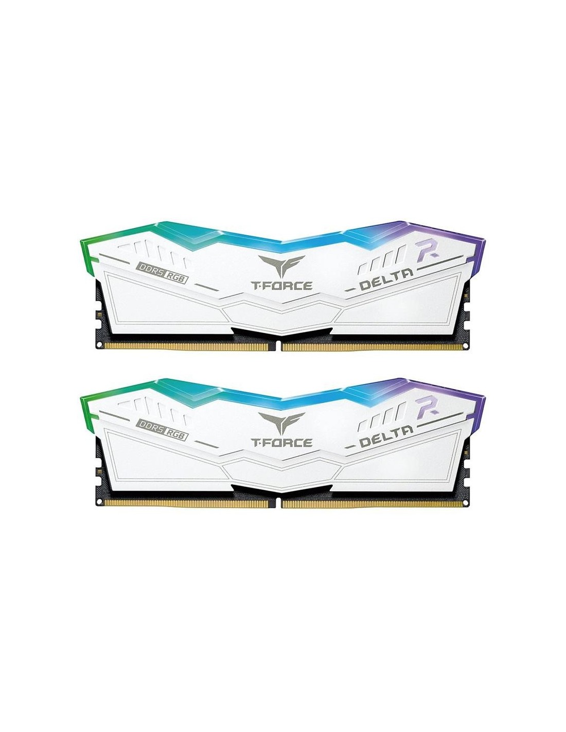 KIT MEMORIA RAM TEAMGROUP DELTA 32GB (2X16GB) DDR5 5600MHZ RGB WHITE