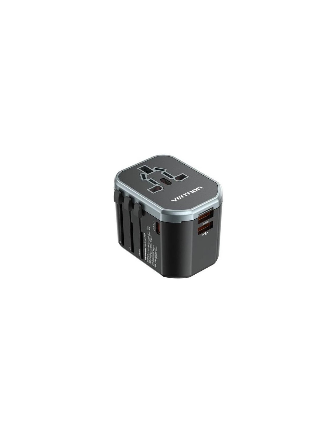 CARGADOR DE PARED VENTION UNIVERSAL USB-C 2XUSB-A 20W