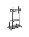 SOPORTE TV MONITOR AISENS SUELO CON RUEDAS 37-100 150KG BLACK/SILVER