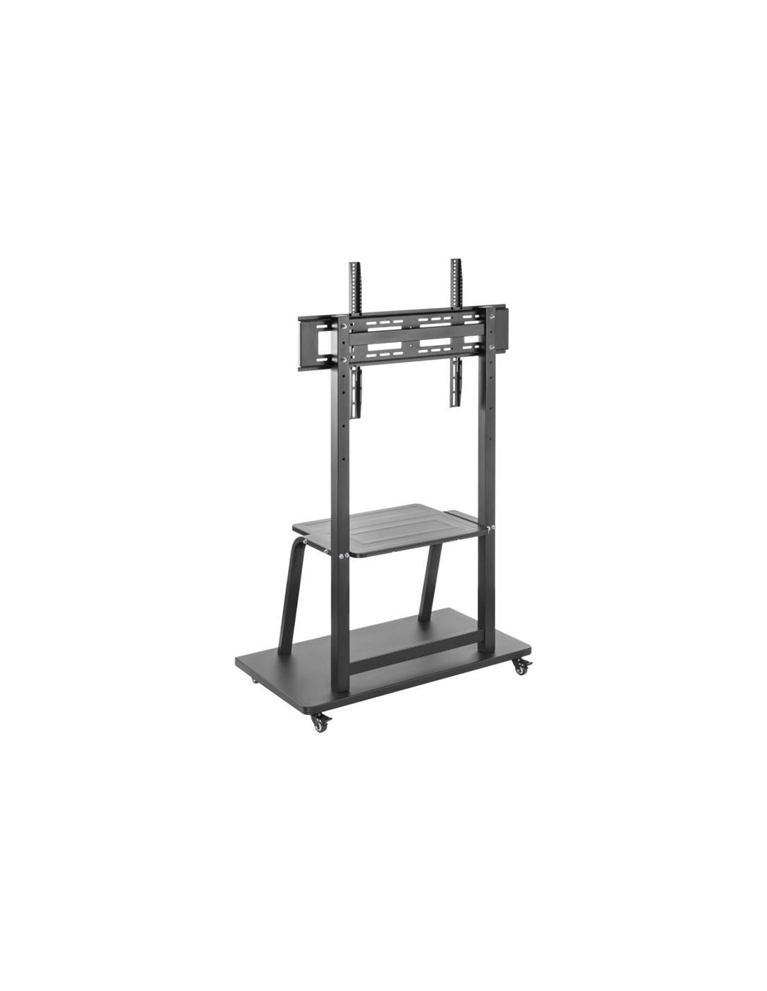 SOPORTE TV MONITOR AISENS SUELO CON RUEDAS 37-100 150KG BLACK/SILVER