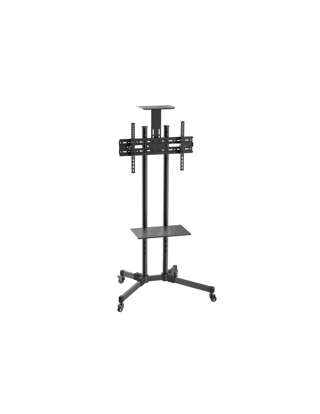 SOPORTE TV MONITOR AISENS SUELO CON RUEDAS 37-70 50KG BLACK
