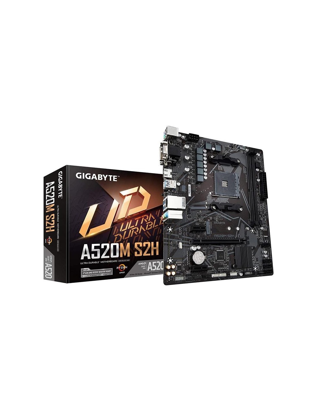 PLACA BASE GIGABYTE GA-A520M-S2H AMD VGA + DVI + HDMI