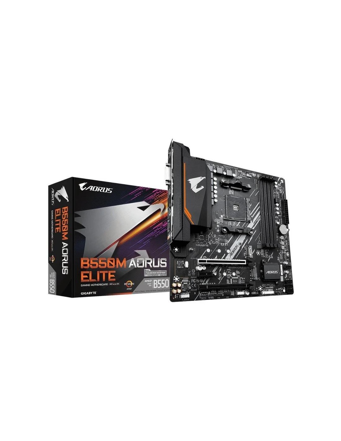 PLACA BASE GIGABYTE GA-B550M AORUS ELITE AMD AM4 HDMI + DVI