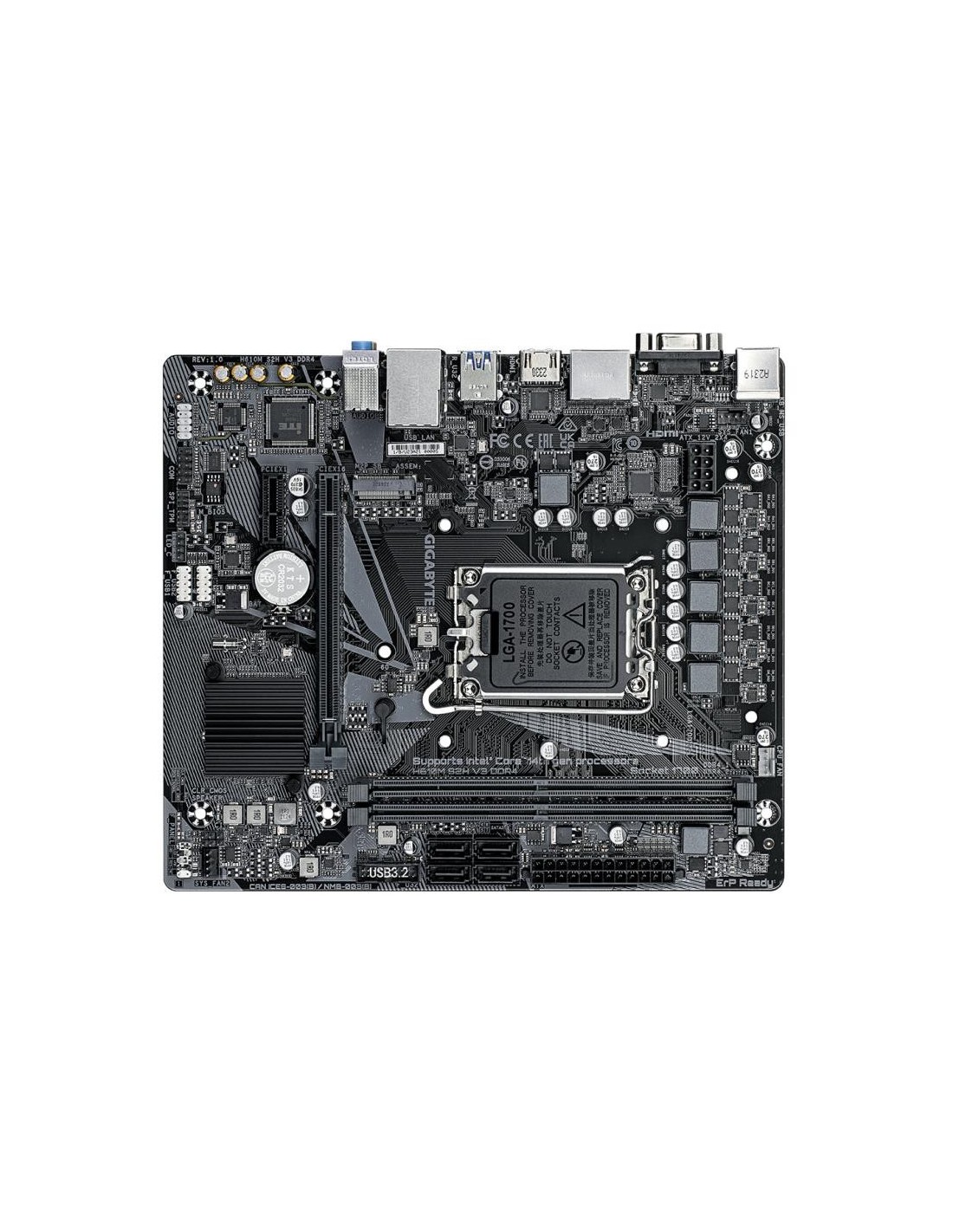 PLACA BASE GIGABYTE GA-H610M-S2H DDR4 VGA + HDMI + 2X DP