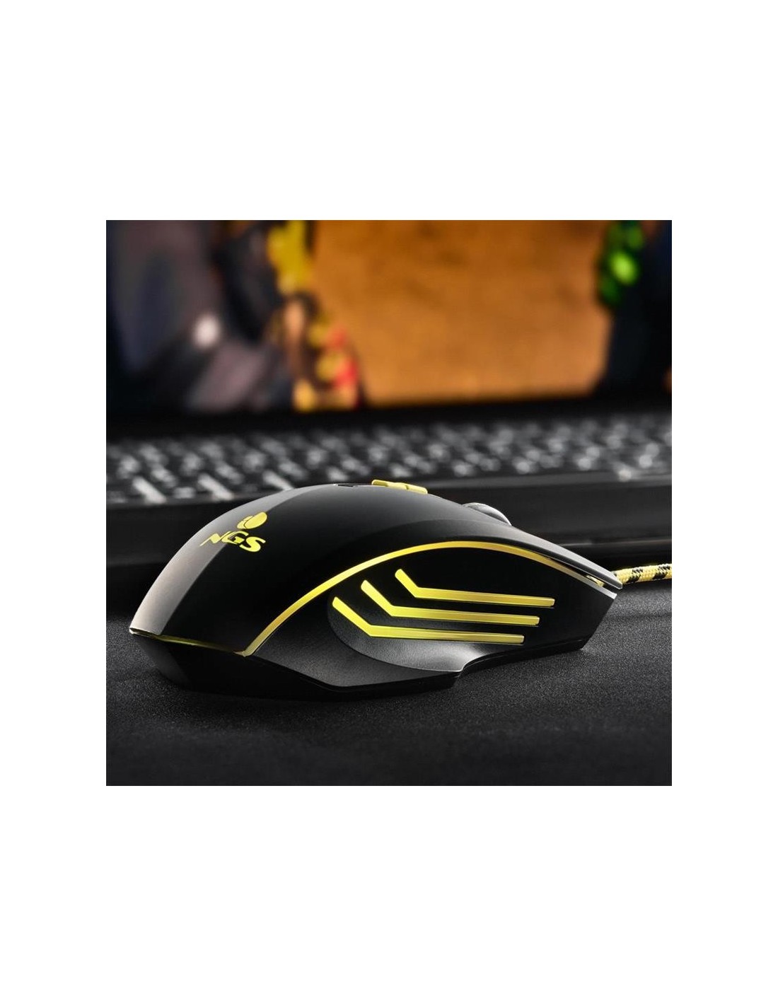 RATON NGS GAMING 6 BOTONES USB RGB BLACK