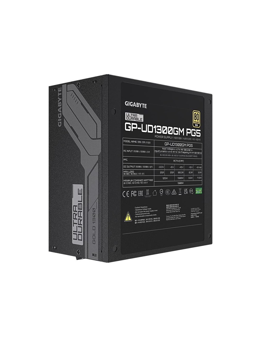 FUENTE DE ALIMENTACION GIGABYTE 1300W 80+ MODULAR ATX GOLD