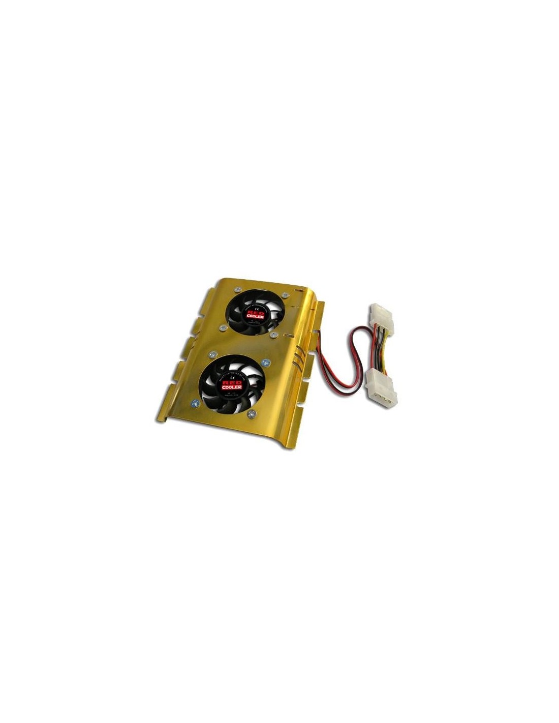 VENTILADOR DOBLE CON DISIPADOR PARA DISCO DURO 3.5''