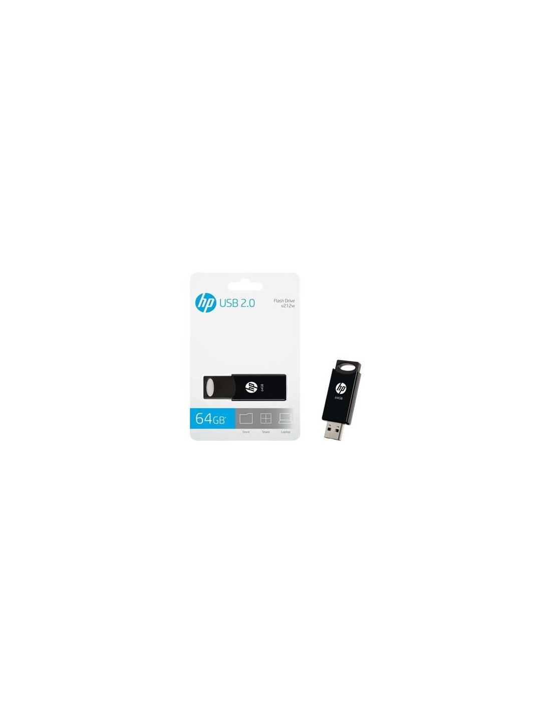 PEN DRIVE 64GB HP V212W USB 2.0 BLACK