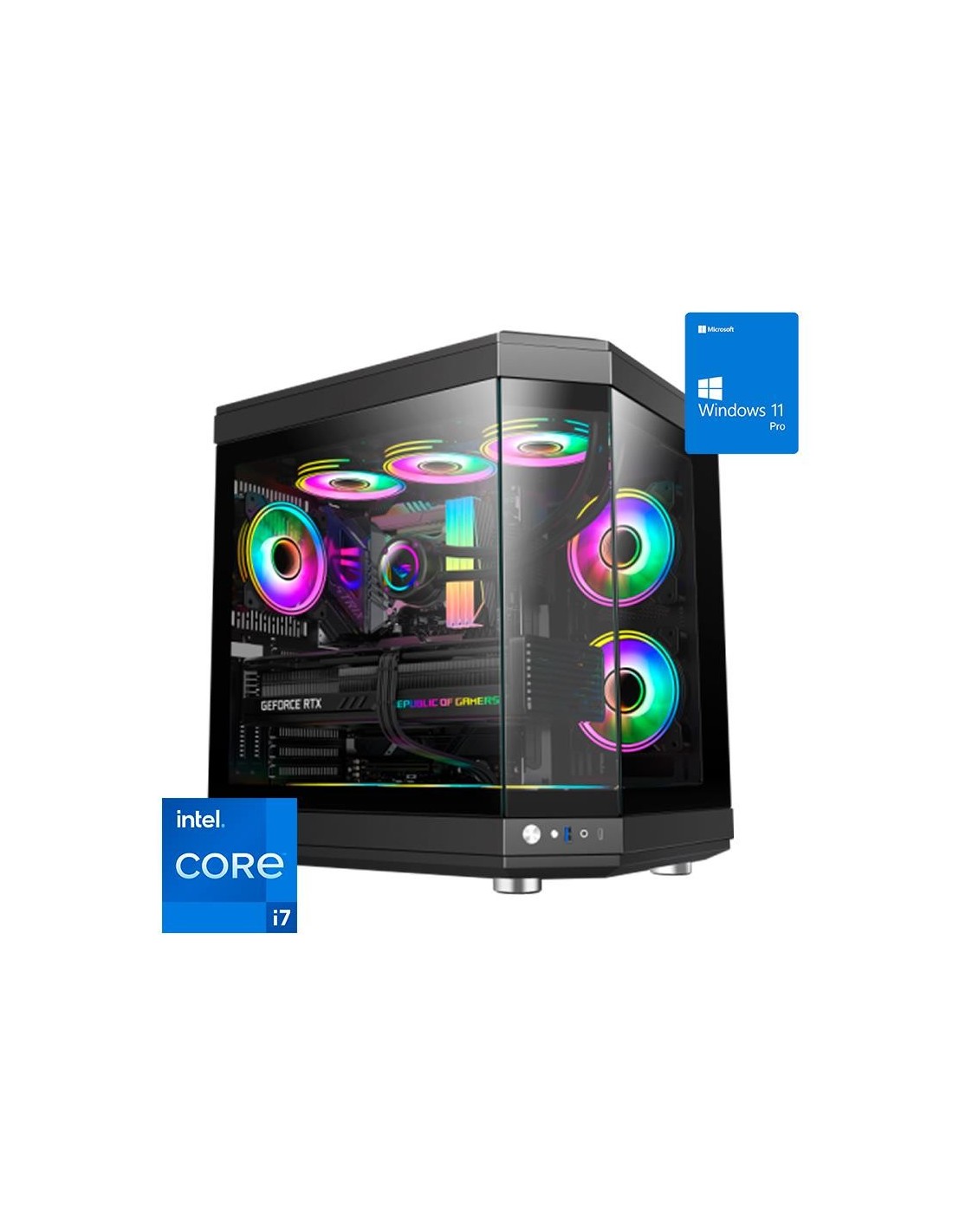 ORDENADOR GAMING HYPE RGB I7 14700K/32 DDR5/2TB NVME/REF.LIQ/850W/W11PRO BLACK