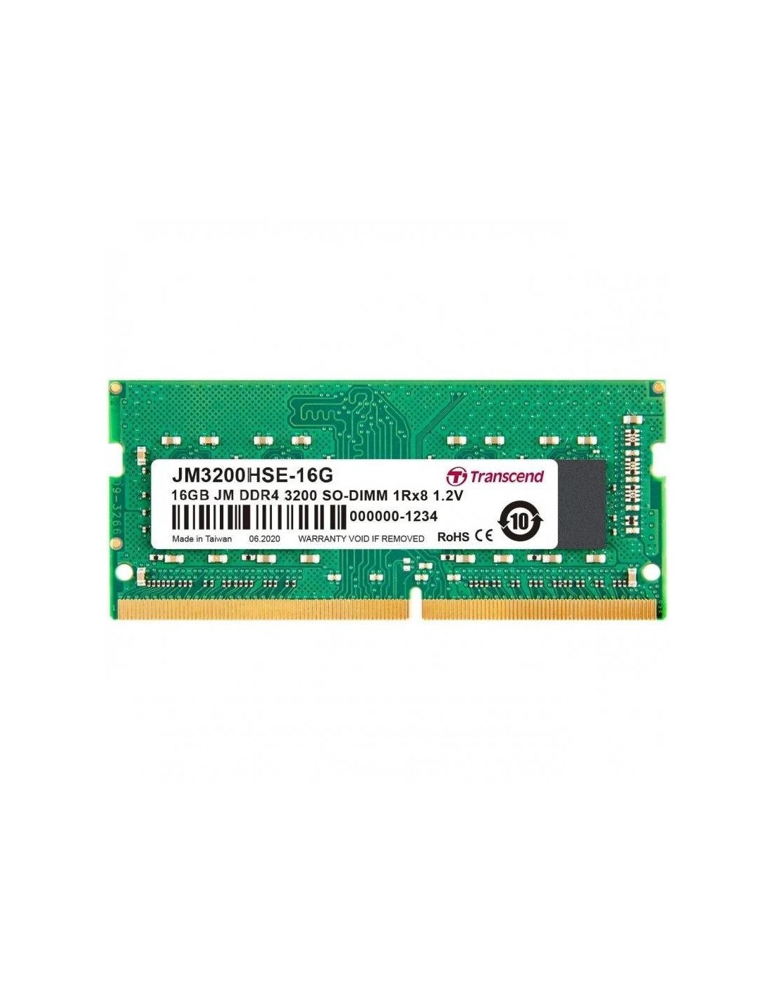 MEMORIA SODIMM 16GB TRANSCEND DDR4 3200MHZ