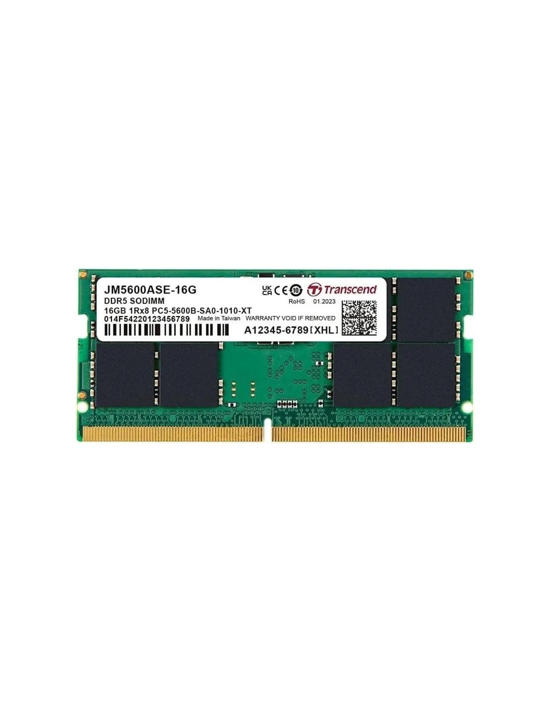 MEMORIA SODIMM 16GB TRANSCEND DDR5 5600MHZ