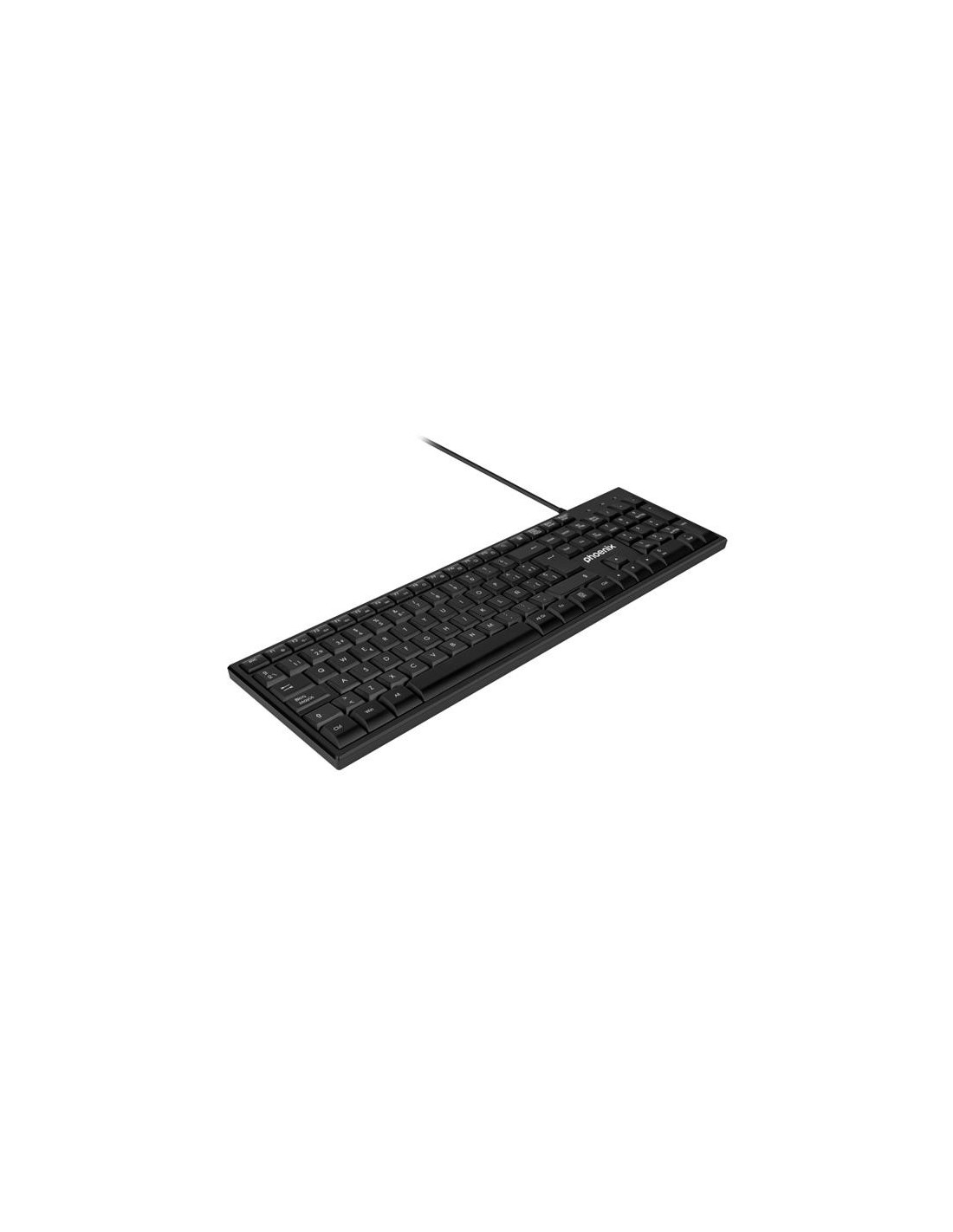 TECLADO PHOENIX K100 USB MULTIMEDIA BLACK