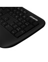 TECLADO PHOENIX K201 ERGONOMICO WIRELESS BLACK