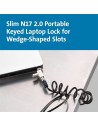 CABLE SEGURIDAD KENSINGTON PORTATIL WEDGE CON LLAVE