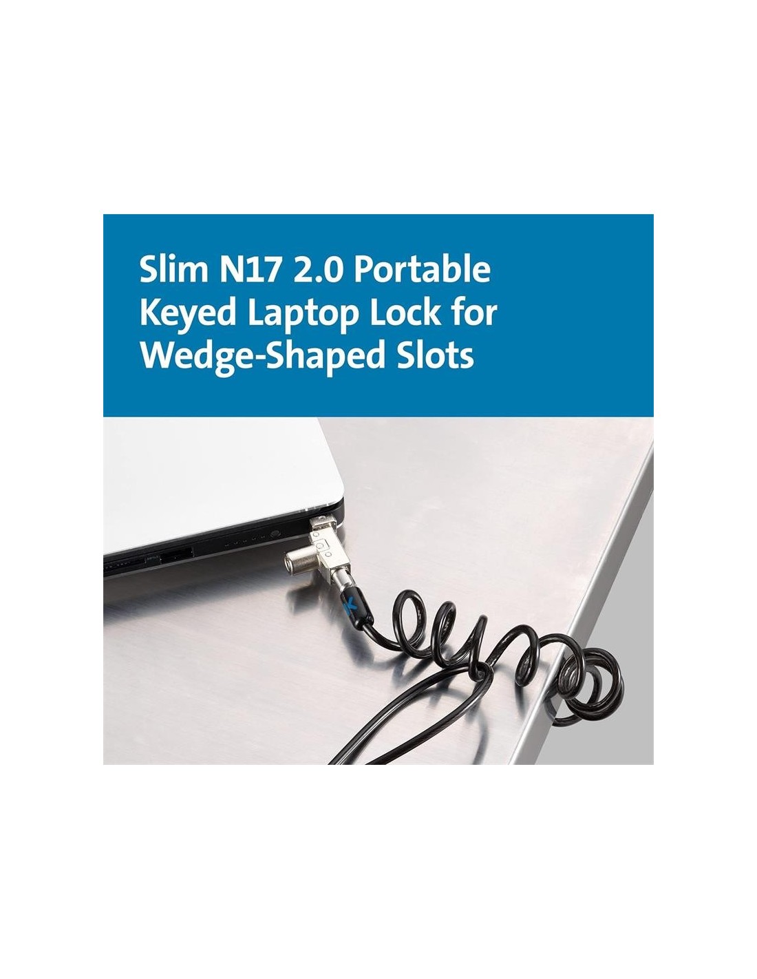 CABLE SEGURIDAD KENSINGTON PORTATIL WEDGE CON LLAVE