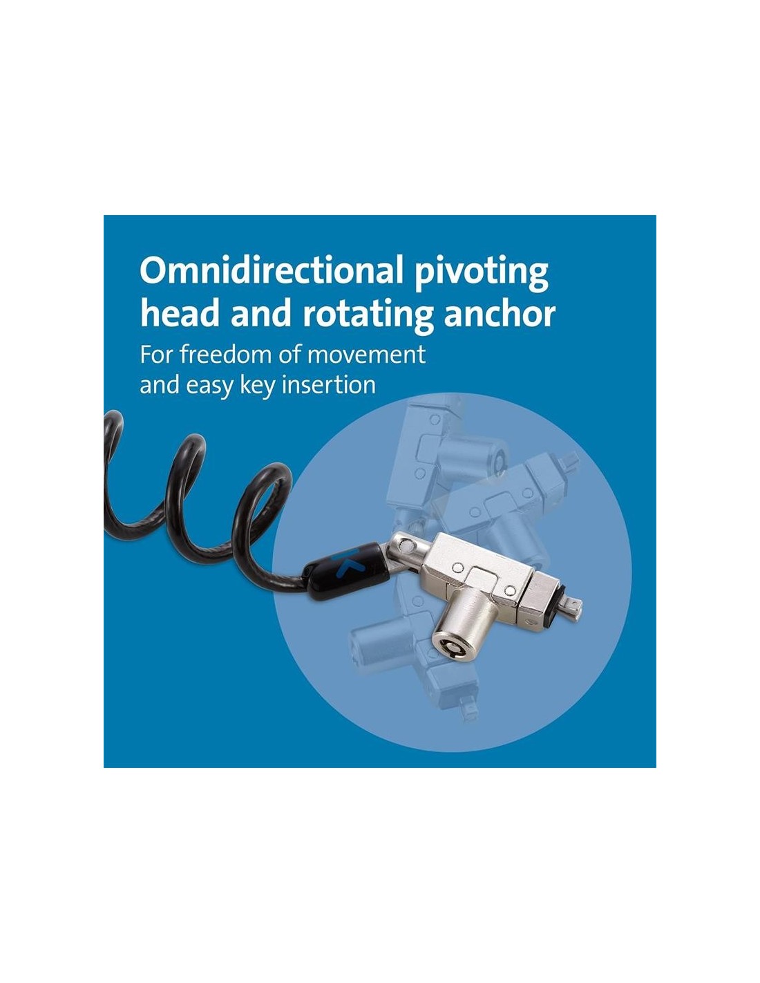 CABLE SEGURIDAD KENSINGTON PORTATIL WEDGE CON LLAVE