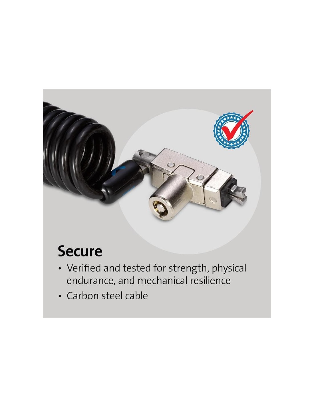 CABLE SEGURIDAD KENSINGTON PORTATIL WEDGE CON LLAVE