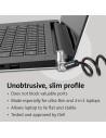 CABLE SEGURIDAD KENSINGTON PORTATIL WEDGE CON LLAVE