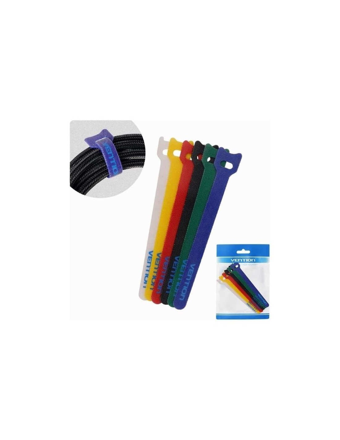 TIRAS ORGANIZADORA VENTION 15CM MULTICOLOR PACK 6UD