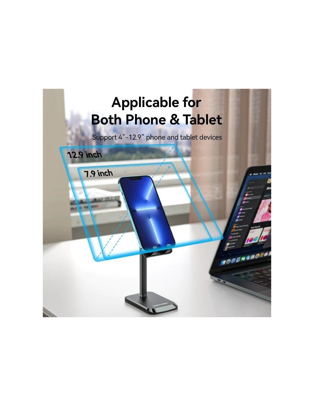 SOPORTE VENTION SOBREMESA PARA SMARTPHONE/TABLET 4-12.9 WHITE