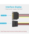 CABLE ALIMENTACION VENTION EXTENSION SATA/M - SATA/M 30CM