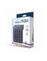 TECLADO NUMERICO GEMBIRD KEYPAD BLUETOOTH 18 TECLAS BLACK