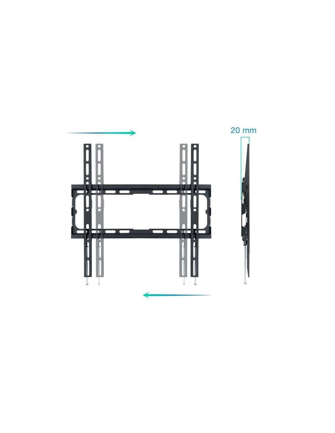 SOPORTE PARED TV MONITOR TOOQ 32-70 45KG BLACK