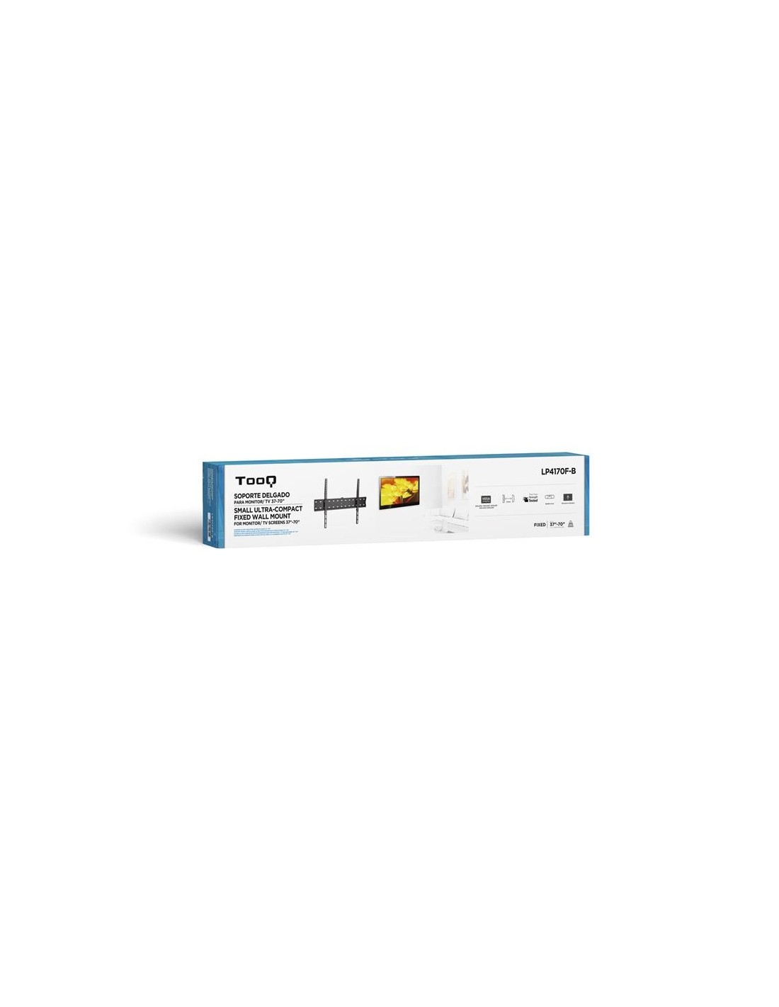 SOPORTE TV MONITOR TOOQ 37-70 40KG SLIM BLACK