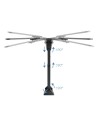 SOPORTE TV MONITOR TOOQ 23-55 30KG INCLINABLE/GIRATORIO