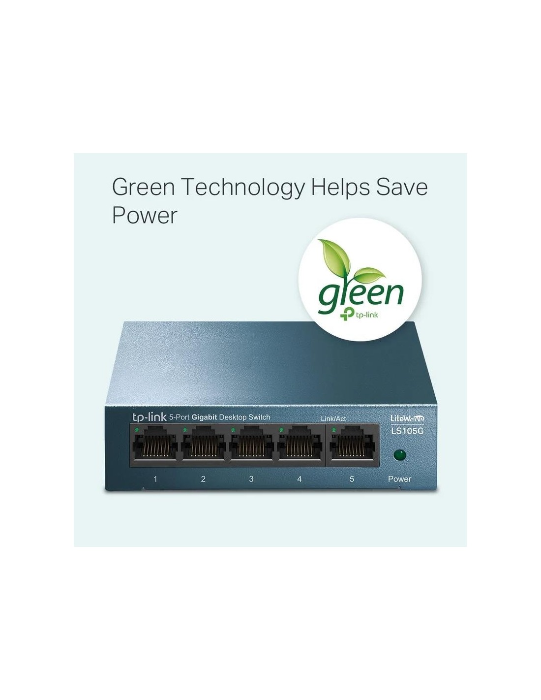 SWITCH TP-LINK GIGABIT 5 PUERTOS POE+ LS105GP